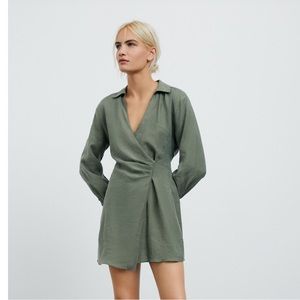 NWT Zara Wrap Mini Dress